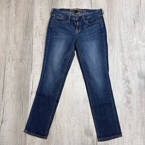 Gap Skinny Dark Wash Premium Ankle Jeans WMNS 4 Low Rise S/346332-00 Casual Work - Picture 4 of 9